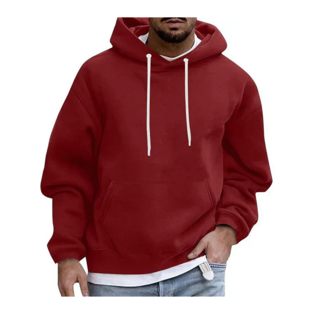Large Mens Comfortable Hooded Sweatshirt
