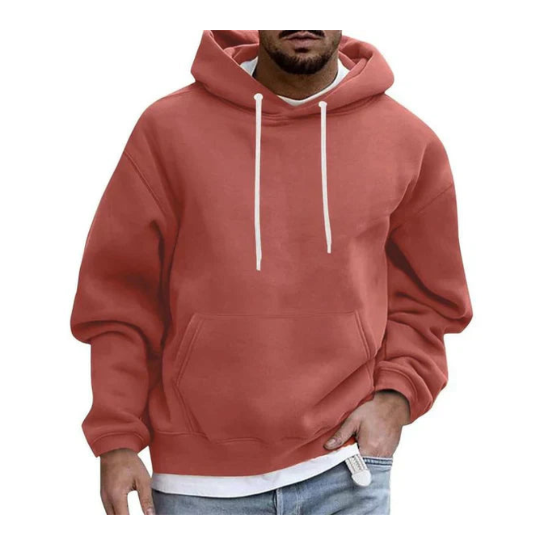 Large Mens Comfortable Hooded Sweatshirt
