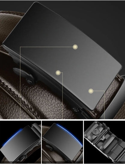 Genuine Leather Adjustable Men's Belt