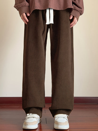 Comfortable Relaxed Fit Corduroy Mens Pants
