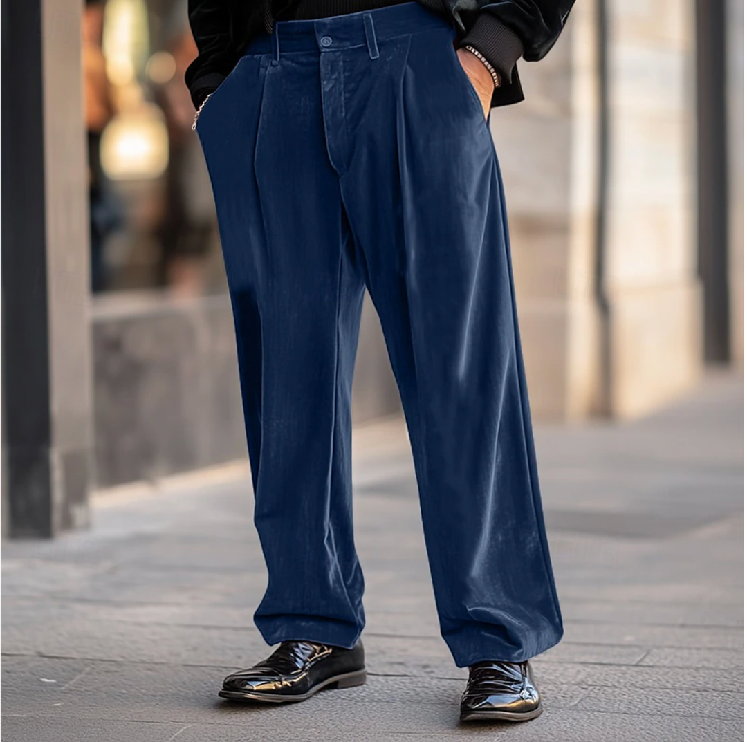 Relaxed Fit Corduroy Pants For Men - OutfitLondon