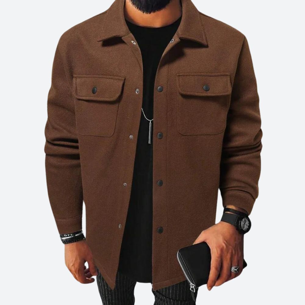 Classic Double Breasted Mens Coat