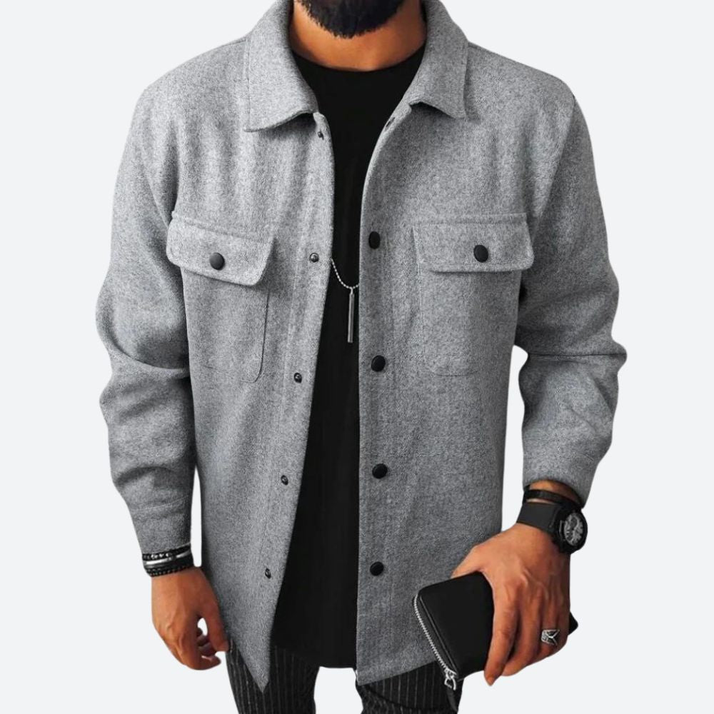 Classic Double Breasted Mens Coat