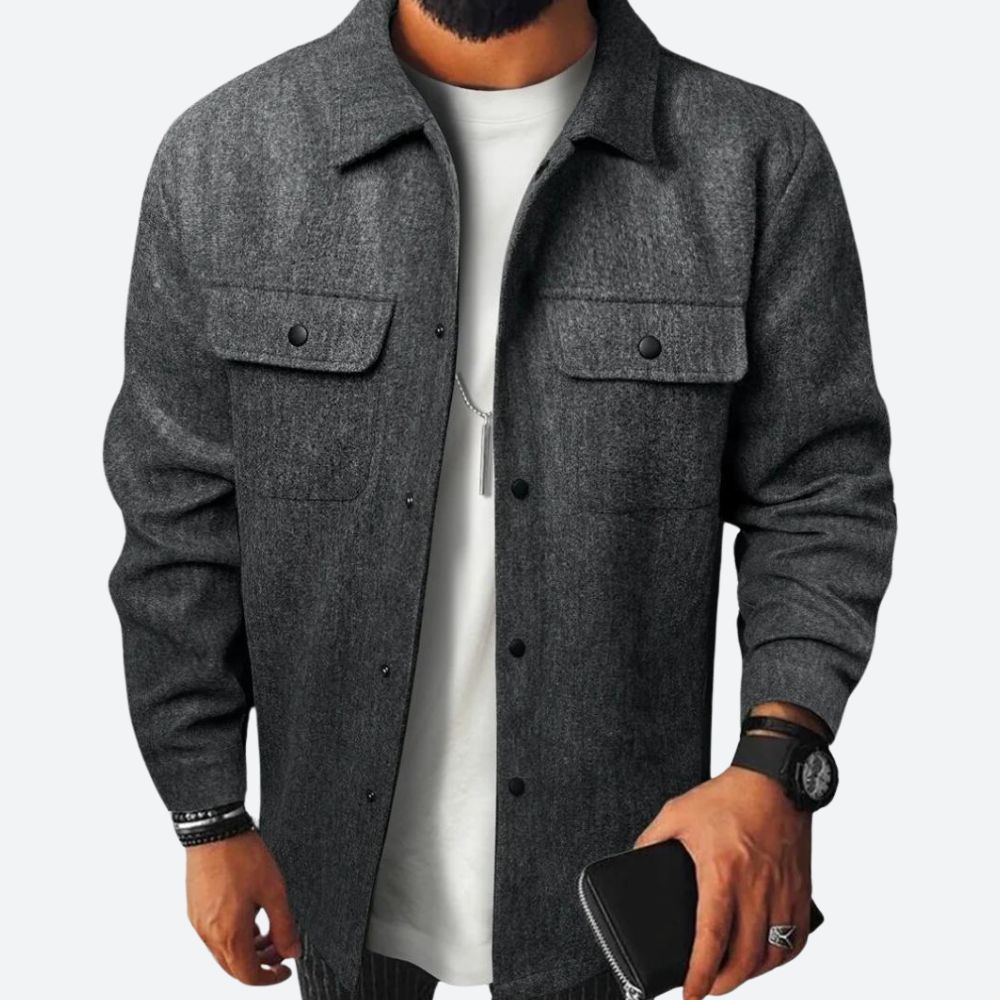 Classic Double Breasted Mens Coat