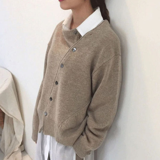 Women's Warm Winter Coat - Casual Long Button Jacket - OutfitLondon