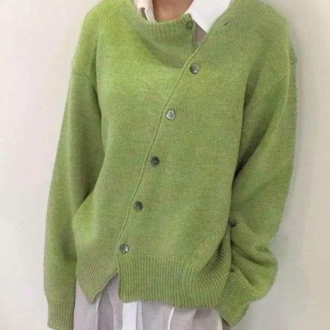 Women's Warm Winter Coat - Casual Long Button Jacket
