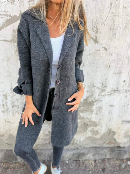 Classic Women's Wool Long Winter Coat