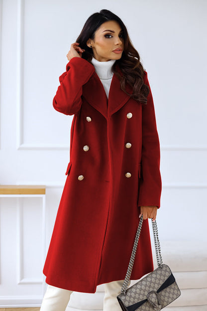 Warm Women's Double-Breasted Winter Coat