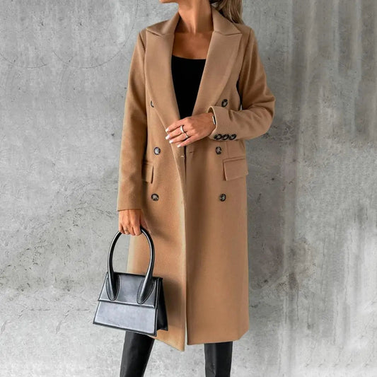 Classic Women's Waterproof Long Trench Coat - OutfitLondon