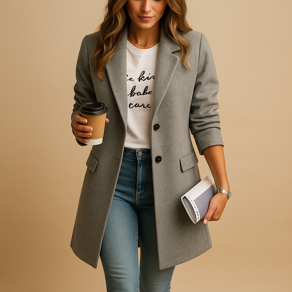 Eline Women's Wool Longline Coat
