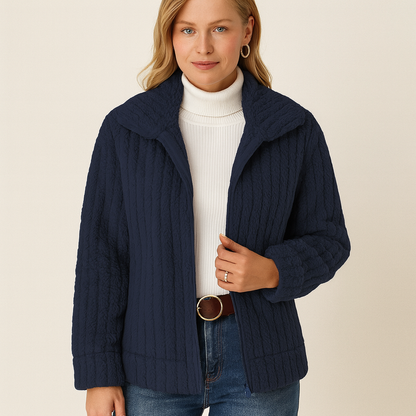 Cozy Fitted Fleece Winter Jacket - OutfitLondon