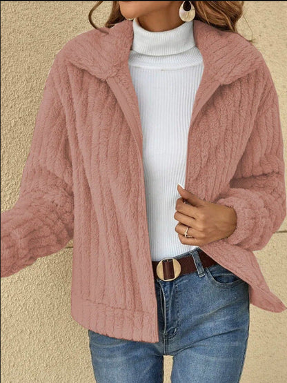 Cozy Fitted Fleece Winter Jacket