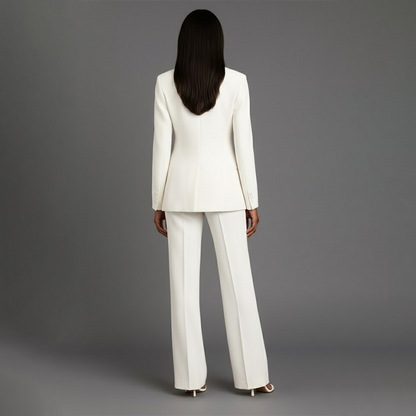 Classic Fit Women's Two Piece Suit Set
