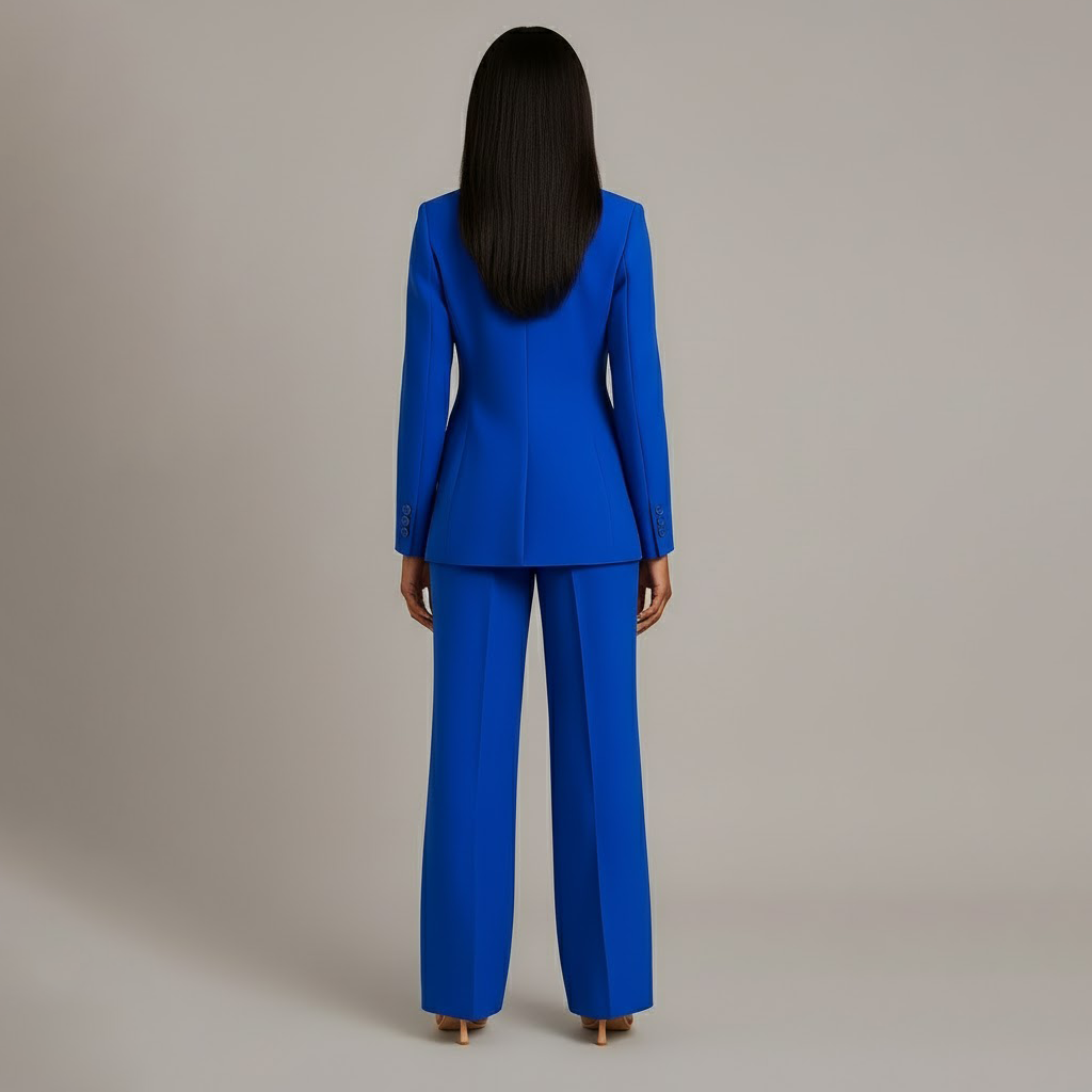 Classic Fit Women's Two Piece Suit Set