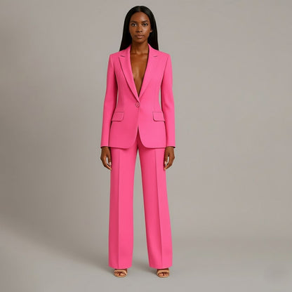 Classic Fit Women's Two Piece Suit Set