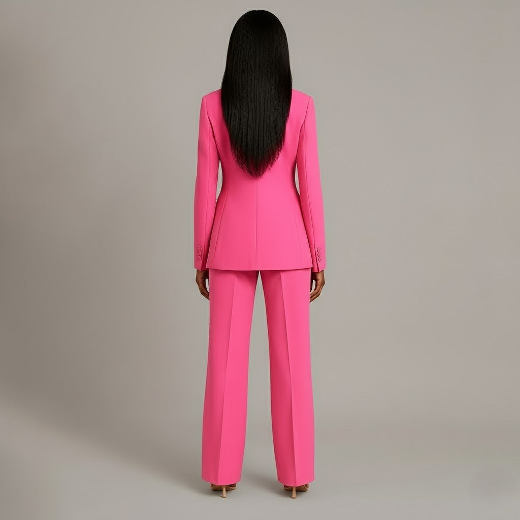 Classic Fit Women's Two Piece Suit Set