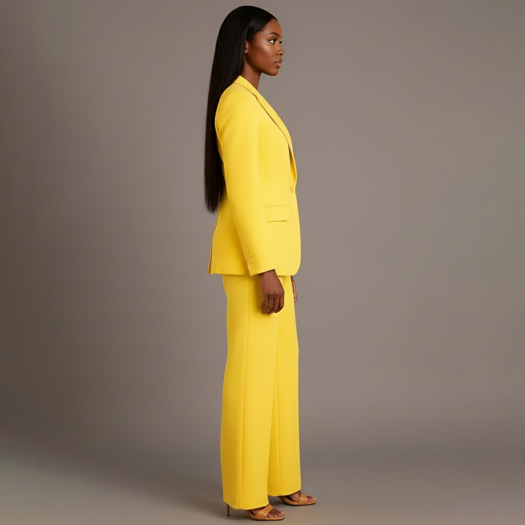 Classic Fit Women's Two Piece Suit Set