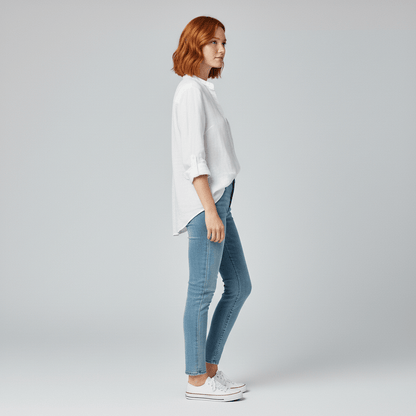 Classic Fit Button Front Shirt with Pocket Detail