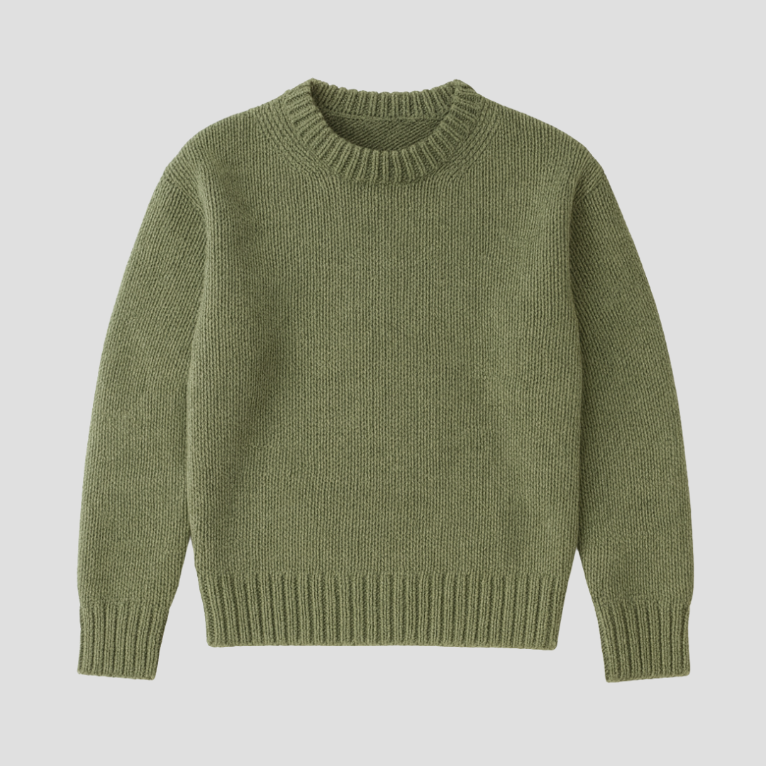 Thick Warm Crew Neck Knit Sweater