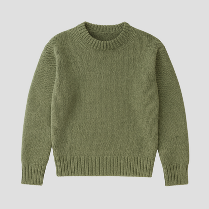 Thick Warm Crew Neck Knit Sweater
