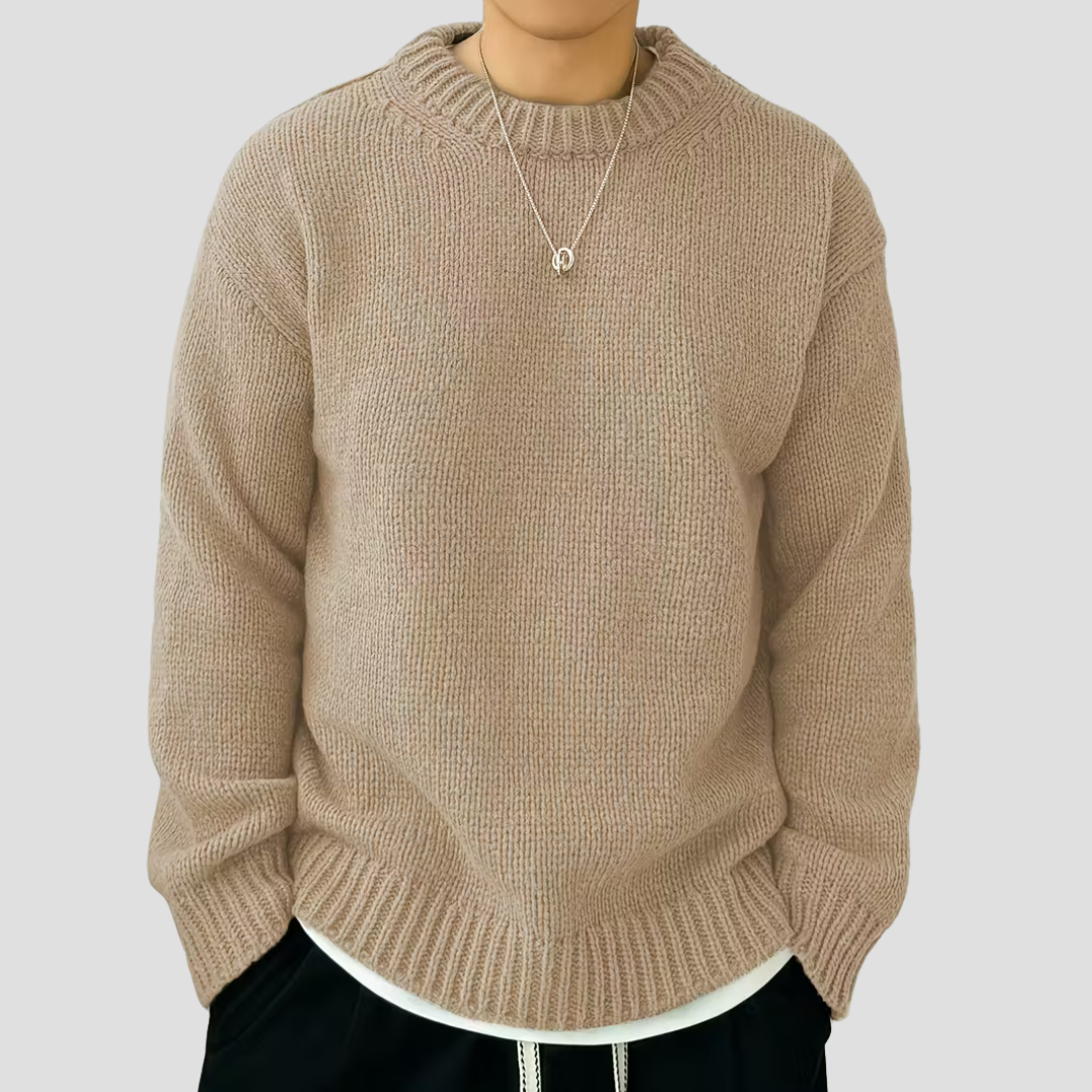 Thick Warm Crew Neck Knit Sweater