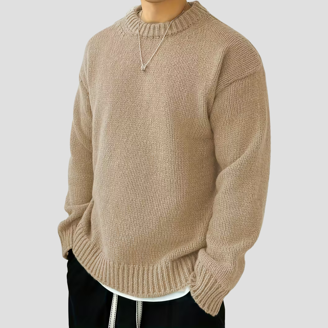 Thick Warm Crew Neck Knit Sweater