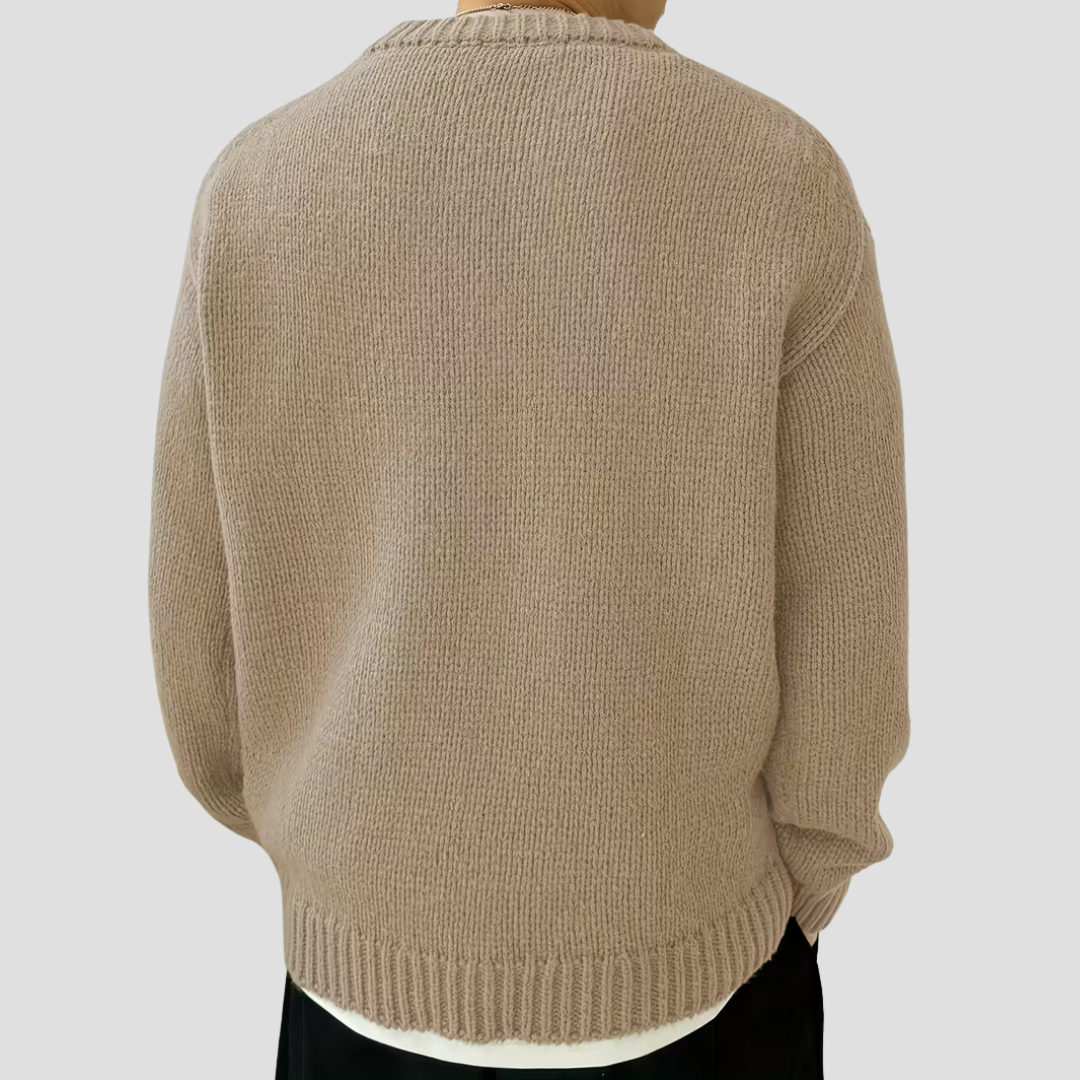 Thick Warm Crew Neck Knit Sweater