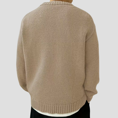 Thick Warm Crew Neck Knit Sweater