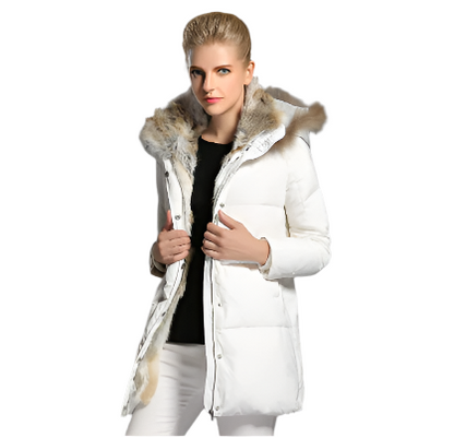 Warm Women's Puffer Hoodie Coat