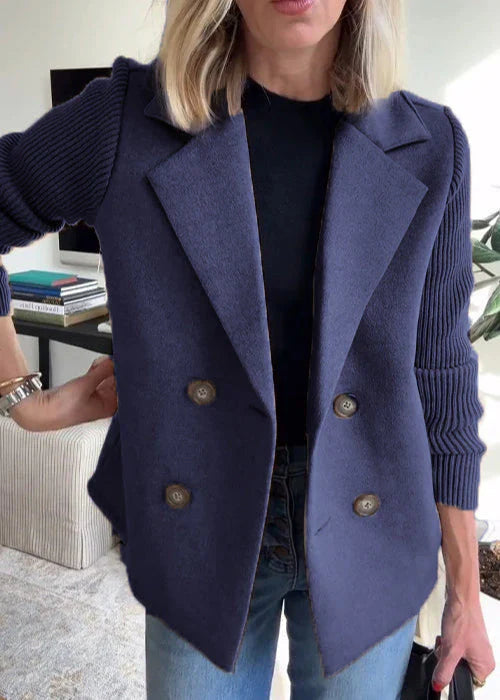 Classic Double-Breasted Women's Winter Coat