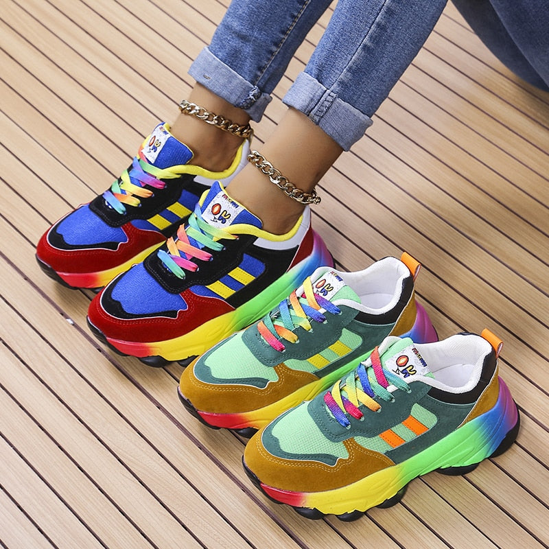 Colorful Arch Support Sneakers