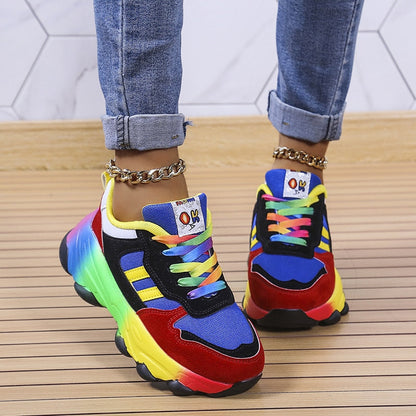 Colorful Arch Support Sneakers - OutfitLondon