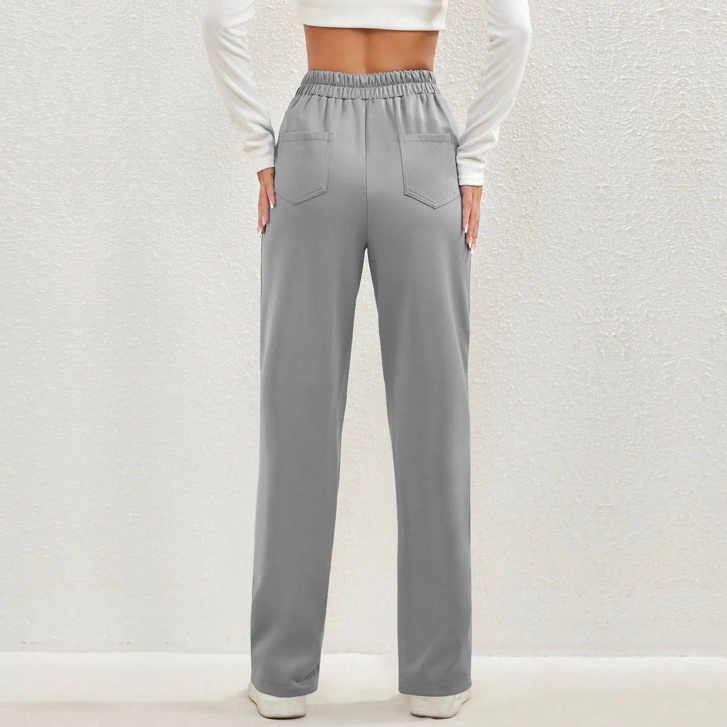 Comfortable High Waist Wide Leg Stretch Pants