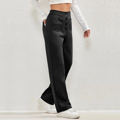 Comfortable High Waist Wide Leg Stretch Pants