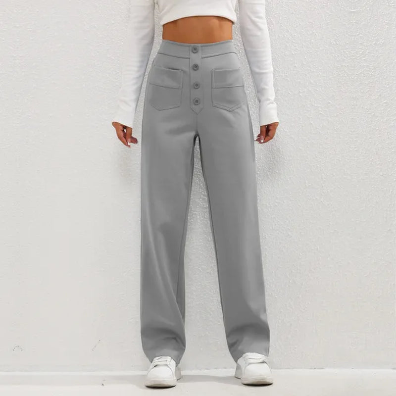 Comfortable High Waist Wide Leg Stretch Pants