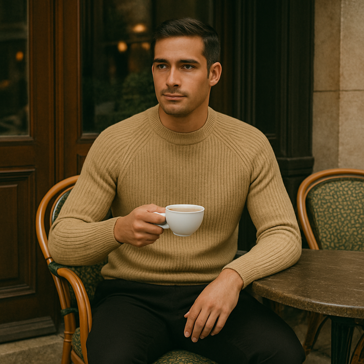 Ely Men's Cashmere Crewneck Sweater