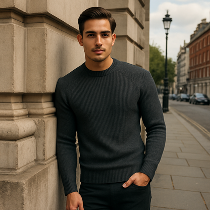 Ely Men's Cashmere Crewneck Sweater
