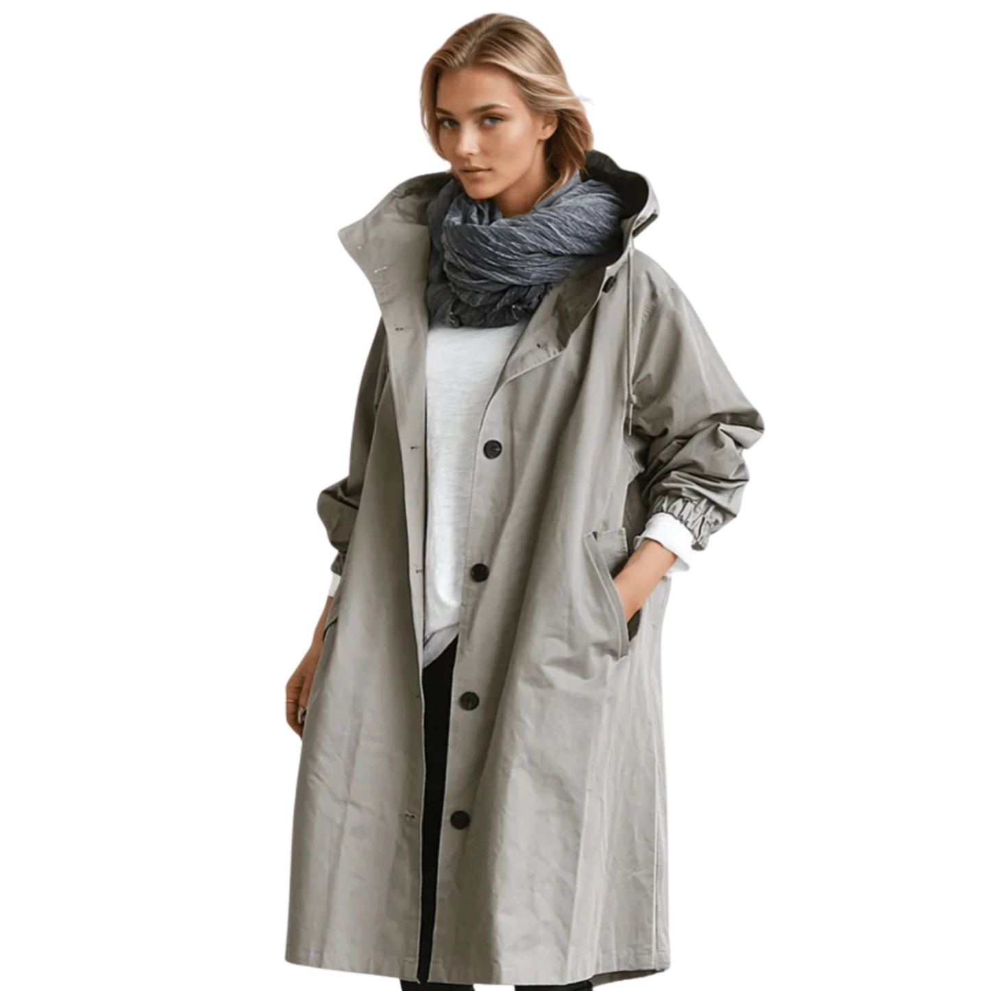 Stylish Women's Rain Trench Coat