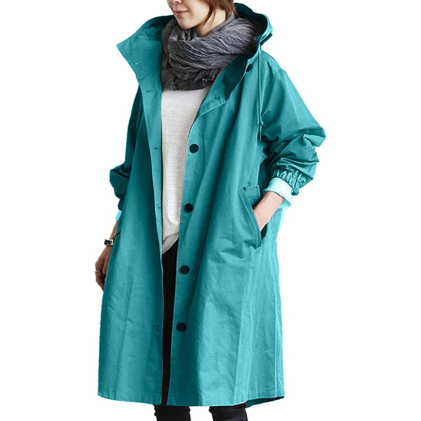 Stylish Women's Rain Trench Coat