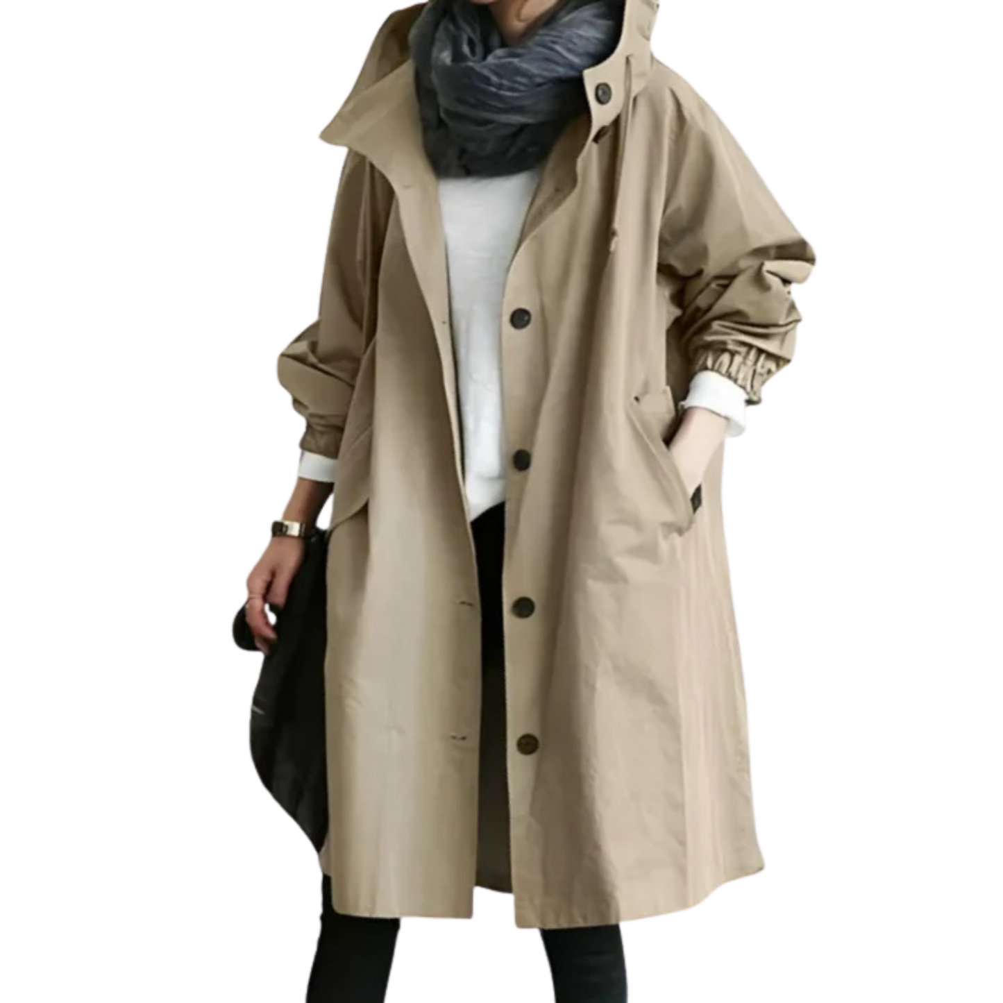Stylish Women's Rain Trench Coat