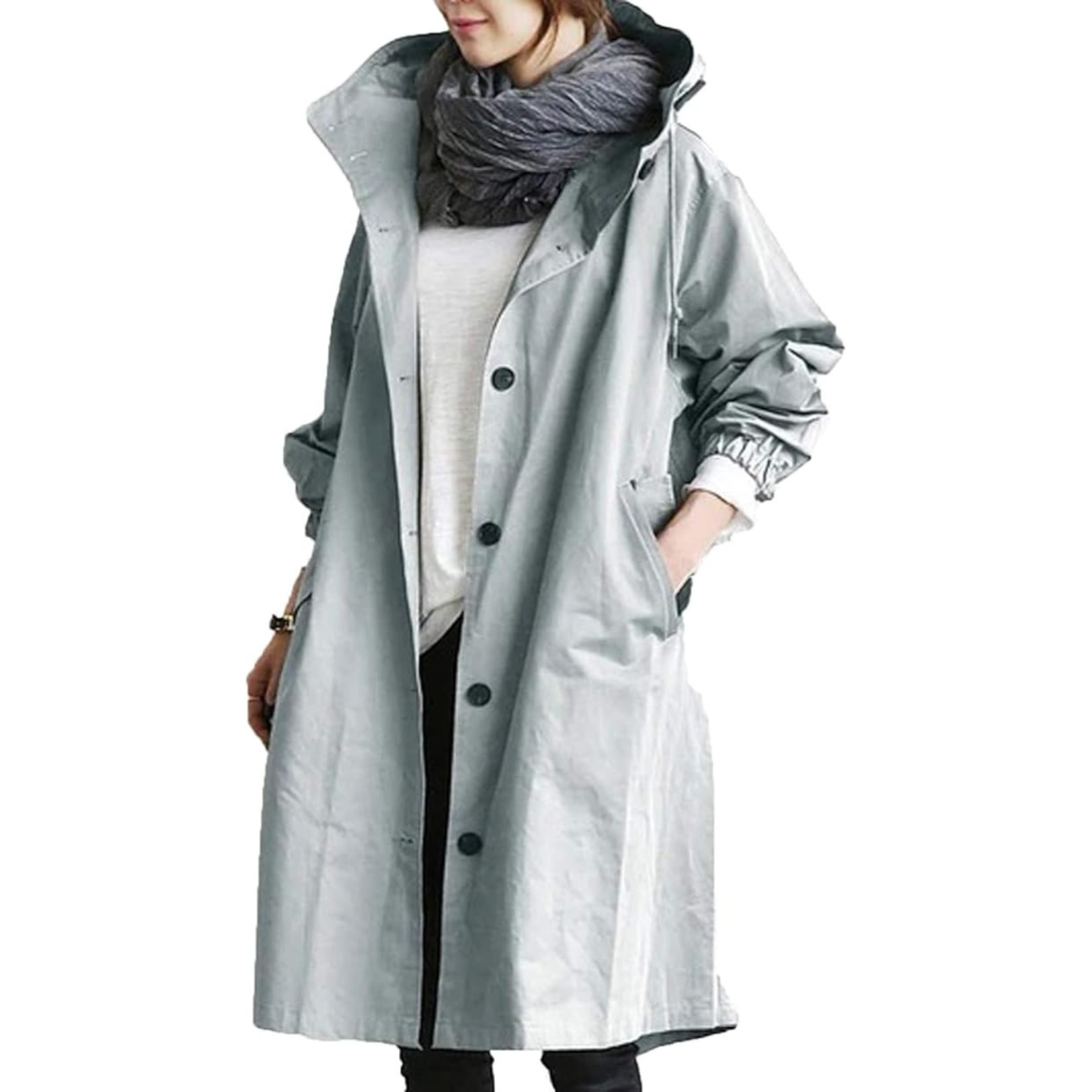 Stylish Women's Rain Trench Coat