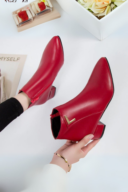 Elyssa Women Leather Ankle Boots
