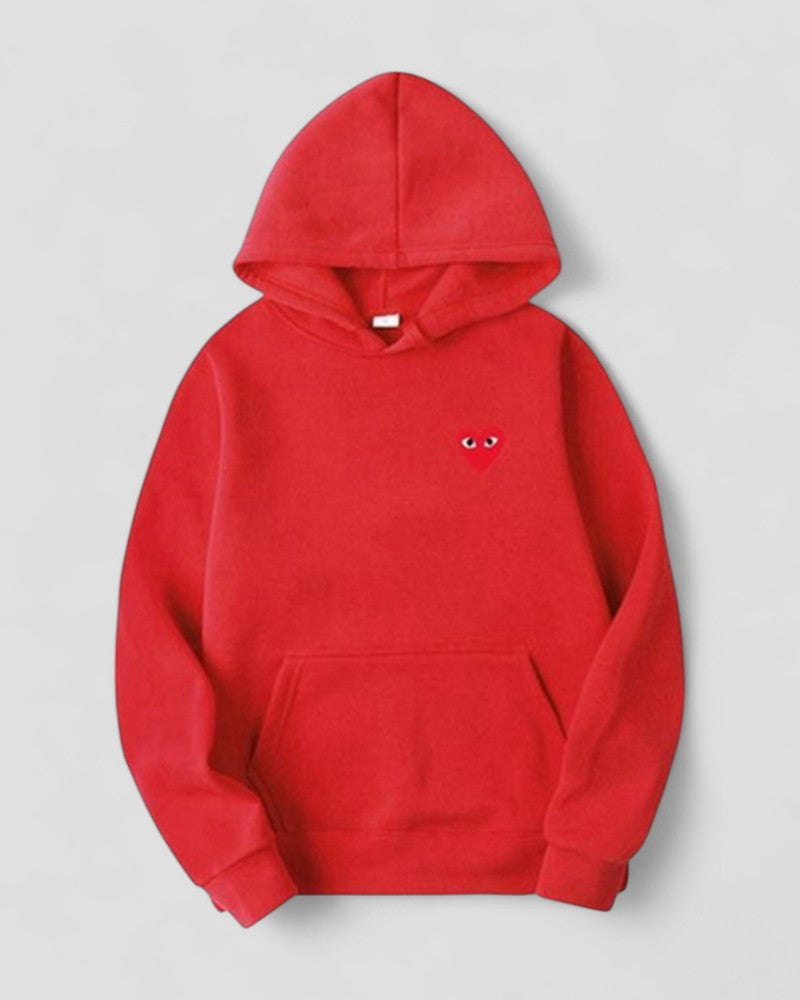 Fashion Heart Womens Hooded Sweatshirt Casual Wear