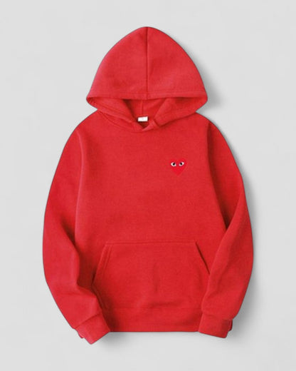 Fashion Heart Womens Hooded Sweatshirt Casual Wear