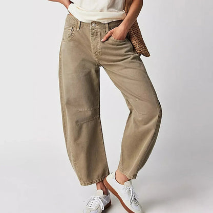 Relaxed Fit Women's Straight Jeans