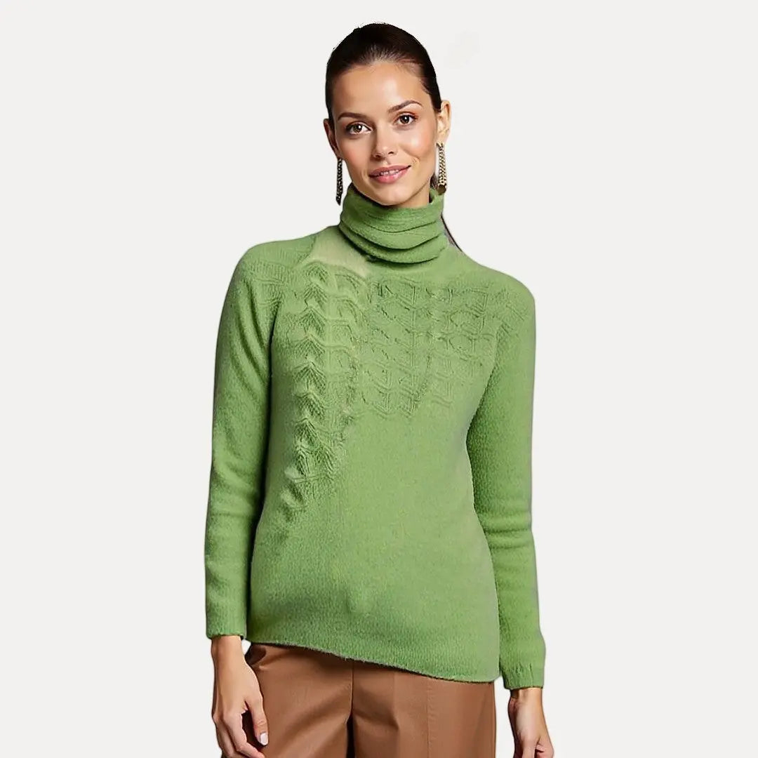 Women's Acrylic Turtleneck Sweater