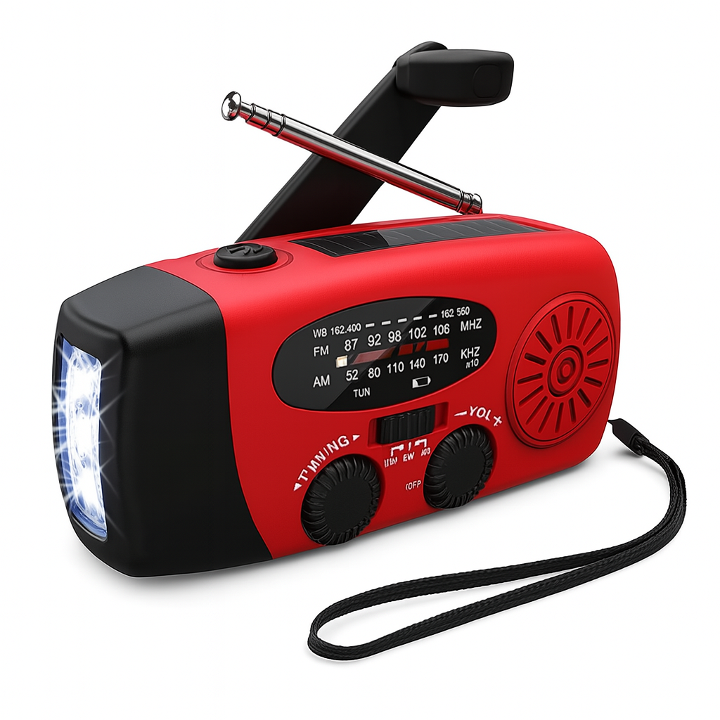 Compact Solar Emergency Radio Power Bank - OutfitLondon