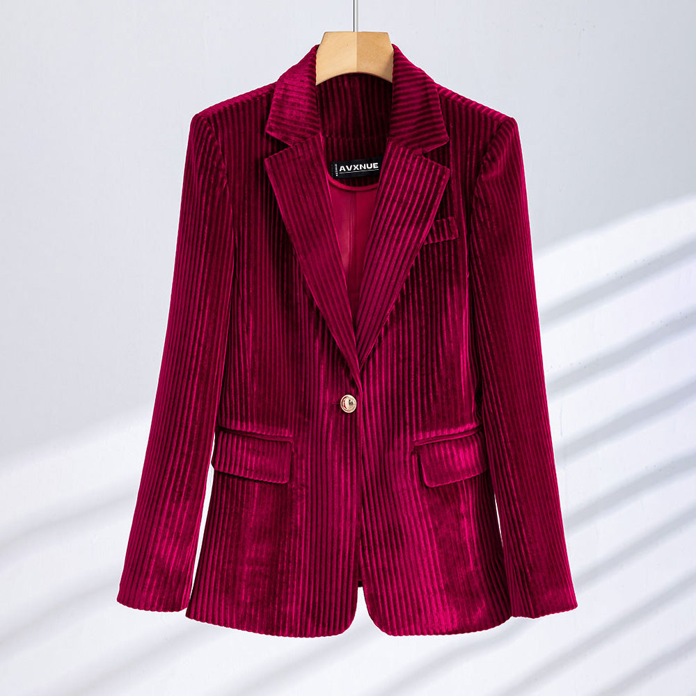 Classic Textured Jacket for Women - OutfitLondon