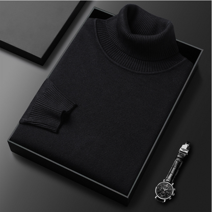 Men's Cashmere Cotton Turtleneck Sweater