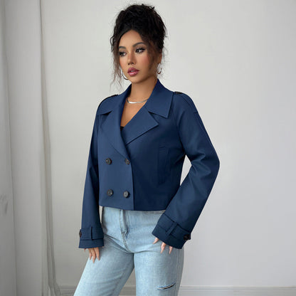 Women's Fitted Knit Button Coat